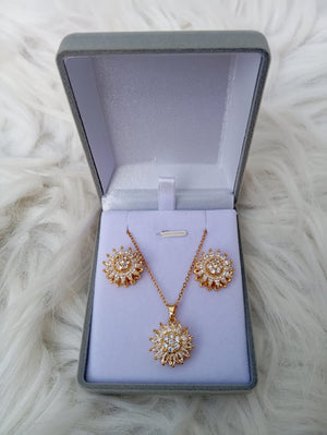 🌻COLLAR + ARETE GIRASOL GIRATORIO🌻